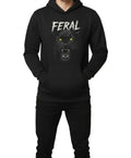 Premium Black FERAL Panther Graphic Hoodie